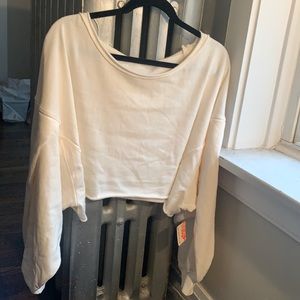 NWT Free People Cropped Sweatshirt